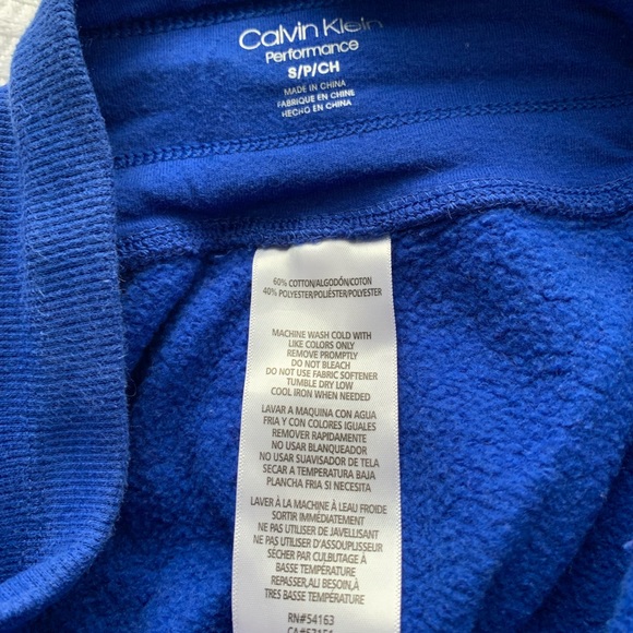 blue calvin klein lounging pants - Picture 2 of 2